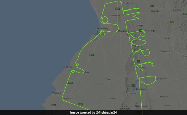 Viral: Pilot Writes "I'm Bored" In The Sky During Test Flight
