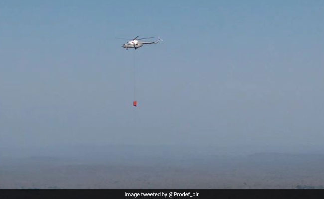 Karnataka Chief Minister Conducts Aerial Survey Of Bandipur Forest Fire