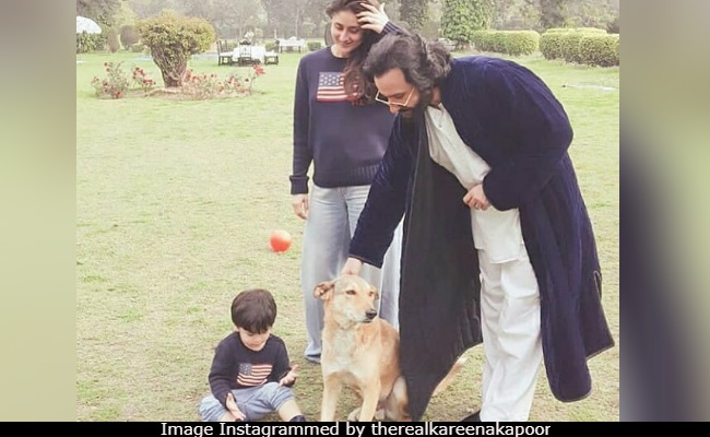 Viral: Kareena Kapoor And Taimur Twinning In Winter Morning Pic With Saif Ali Khan