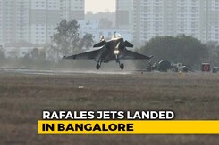 Watch: 3 Rafale Jets Arrive In Bengaluru For Aero Show Amid Political Row Watch: 3 Rafale Jets Arrive In Bengaluru For Aero Show Amid Political Row