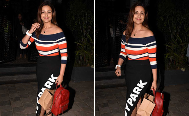 Like Parineeti Chopra, Upgrade Your Winter Look With An Off-Shoulder Pullover