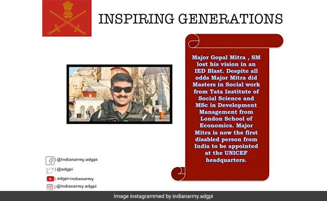 Army Posts Inspiring Story Of First Differently-Abled Indian Appointed To UNICEF