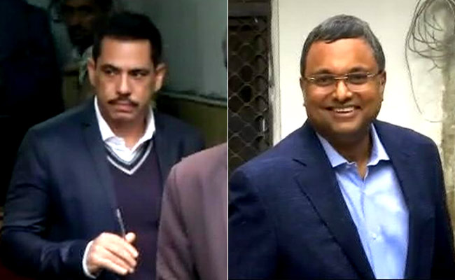 With Robert Vadra And Karti Chidambaram Inside, Busy Day For Probe Agency