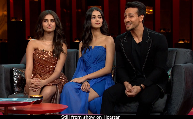 <I>Koffee With Karan 6</i>: Ananya Panday, Tara Sutaria React After Tiger Shroff Says 'They Are Fake With Each Other'