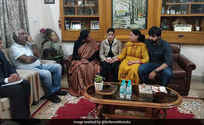 Defence Minister Meets Families Of Pilots Killed In Air Force Plane Crash