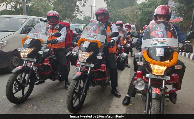 Delhi Government Launches 16 Bike Ambulances For Congested Areas
