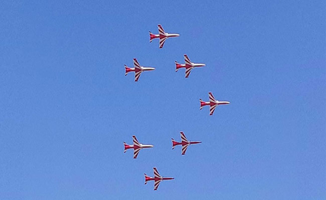 Watch Surya Kiran Team's Spectacular Air Show In Bengaluru