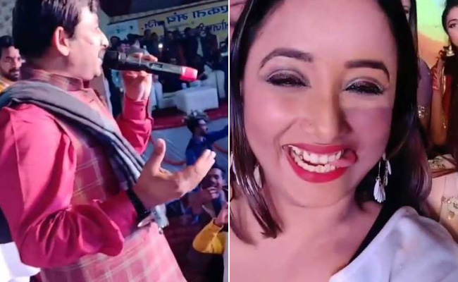 Bhojpuri Cinema: मनोज तिवारी ने गाया 'रिंकिया के पापा' तो रानी चटर्जी ने यूं बनाया मजाक- देखें वायरल Video