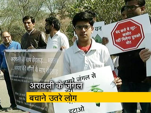 गुरुग्रामः अरावली के जंगल को बचाने के लिए सड़क पर उतरे लोग
