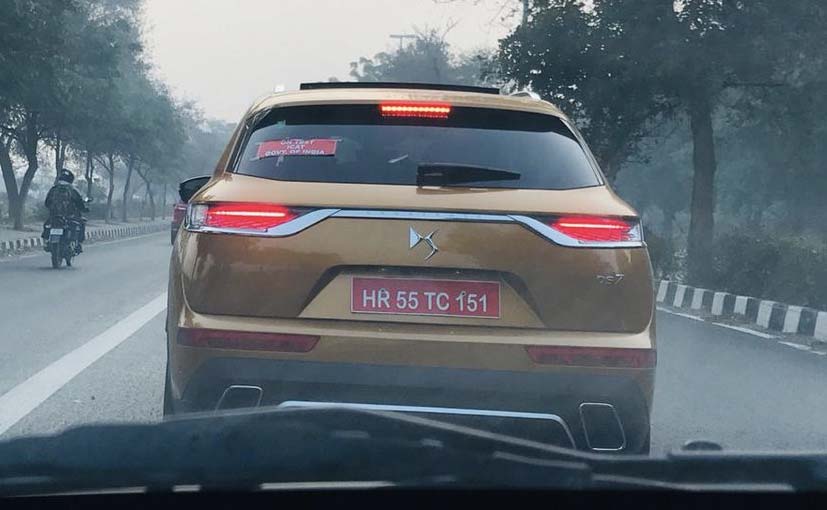 DS7 Crossback Caught Testing In India