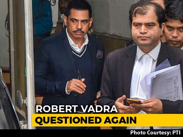 Robert Vadra Questioned For Third Time In Money Laundering Case