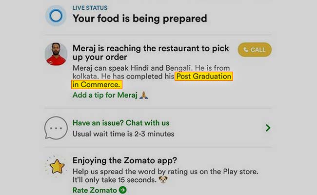 See Teen's Viral Post On Jobs After Postgraduate Degree-Holder Delivers His Food