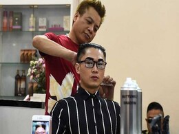Barber Marks US-North Korea Summit With Free Trump, Kim Style Haircuts Barber Marks US-North Korea Summit With Free Trump, Kim Style Haircuts