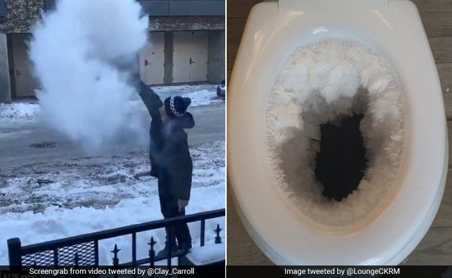 Watch: Woman Walks Out With Wet Hair In US. The Cold Air Does This