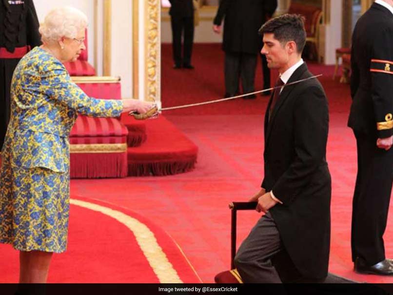 Sir Alastair Cook Officially Receives Knighthood At Buckingham Palace