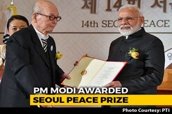 PM Modi, On Visit To South Korea, Awarded Seoul Peace Prize PM Modi, On Visit To South Korea, Awarded Seoul Peace Prize