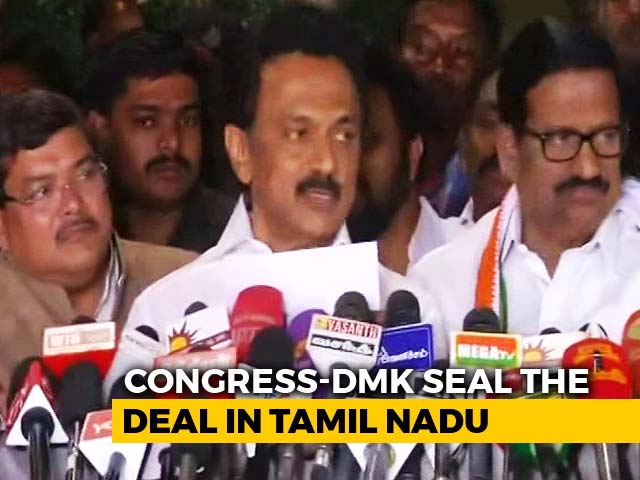 Day After Rivals Tie Up, Congress, DMK Announce Alliance For Elections