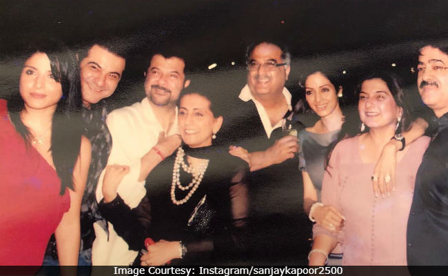 Sridevi Remembered By Brother-In-Law Sanjay Kapoor With An Old Family Pic