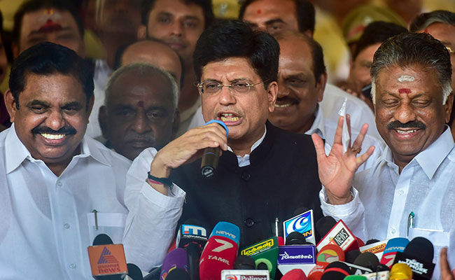 "Will Sweep Elections": BJP, AIADMK Join Hands For Lok Sabha Polls