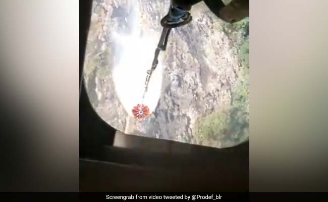 On Video: Air Force's "Bambi Bucket" Called In To Contain Bandipur Fire