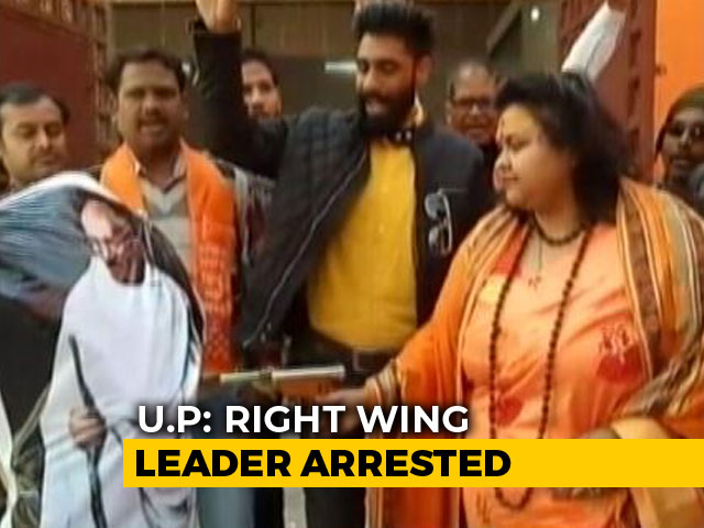 Right-Wing Leader Who Shot At Mahatma Gandhi's Effigy In UP Arrested