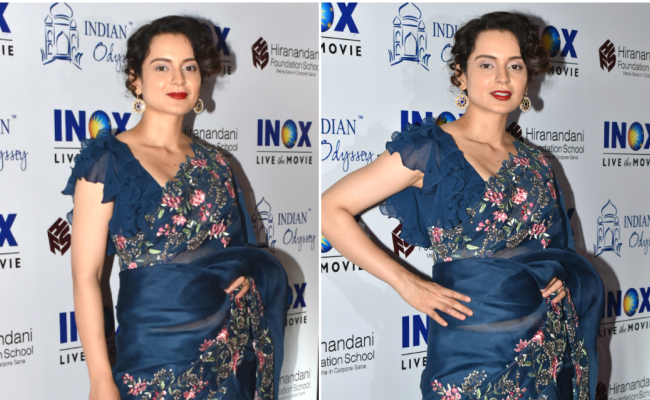 Ace Florals Like Kangana Ranaut. 5 Gorgeous <i>Sarees</i> To Get Her Look