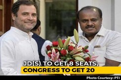 Congress, HD Deve Gowda's Party Agree On 20-8 Seat Deal In Karnataka Congress, HD Deve Gowda's Party Agree On 20-8 Seat Deal In Karnataka