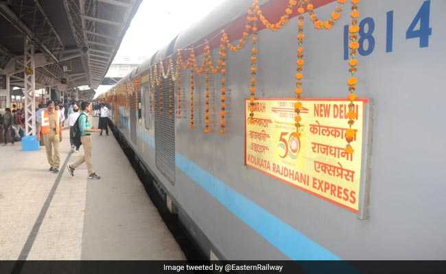 Flowers, Commemorative Stamps As Iconic Rajdhani Express Turns 50