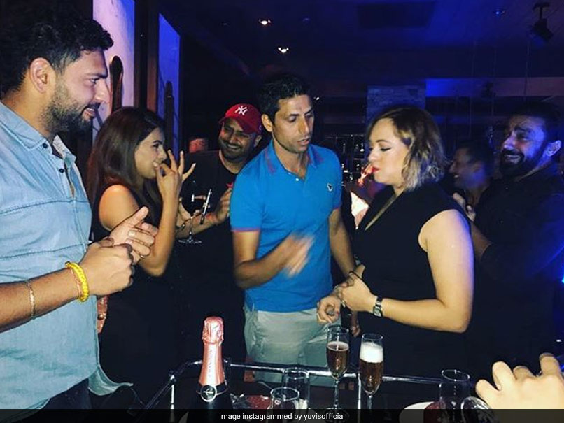 Yuvraj Singh Complains About Ashish Nehras Mischief On Wife Hazel Keechs Birthday. See Pictures