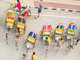 Mahatma Gandhi's Change Mantra On Cycle Rickshaws In Delhi Mahatma Gandhi's Change Mantra On Cycle Rickshaws In Delhi