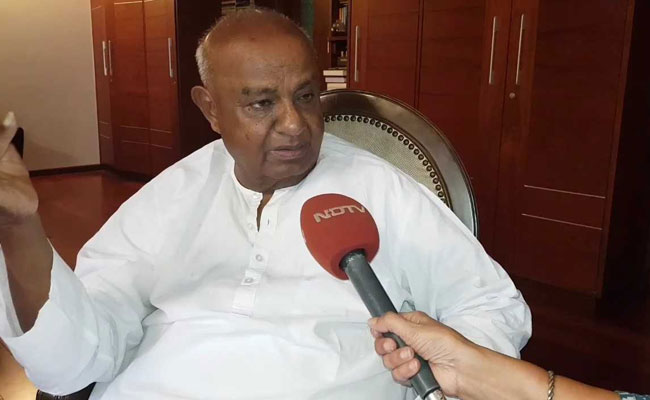 "Disgusted": HD Deve Gowda Rues Unruly Events Inside Rajya Sabha