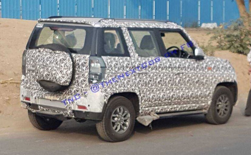 Mahindra TUV300 Facelift Spotted Testing