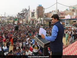 BJP Delhi Lok Sabha Candidate Manoj Tiwari Holds Roadshow In Burari BJP Delhi Lok Sabha Candidate Manoj Tiwari Holds Roadshow In Burari