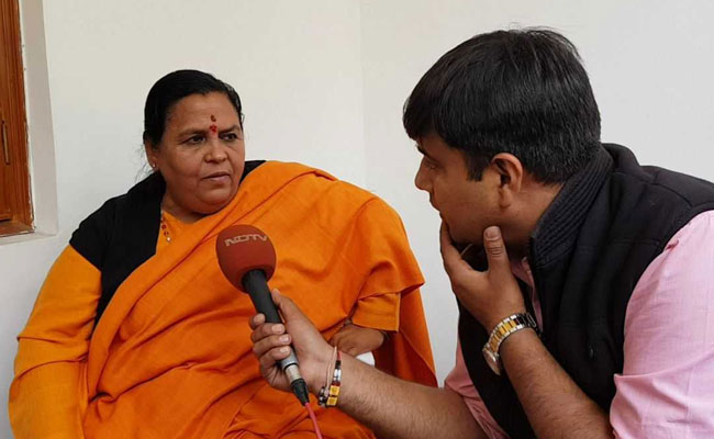 जैसे वेटिकन में मस्जिद, मक्का में चर्च नहीं बना सकता, वैसे ही अयोध्या में भी मंदिर के सिवा कुछ और नहीं: उमा भारती