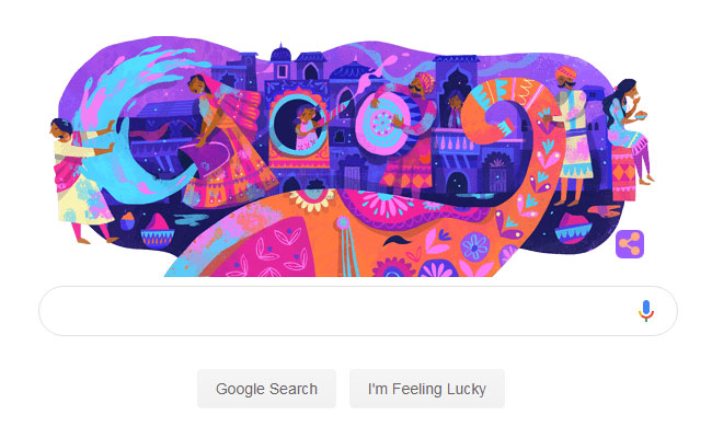 Happy Holi 2019: Google Celebrates Holi With Colourful Doodle