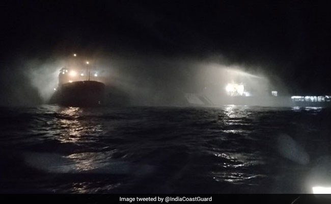 Fire On Ship Off Karnataka Coast; 16 Scientists, Crew Rescued