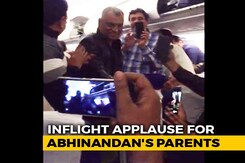 Cheers, Claps For Pilot Abhinandan Varthaman's Parents On Flight To Delhi Cheers, Claps For Pilot Abhinandan Varthaman's Parents On Flight To Delhi