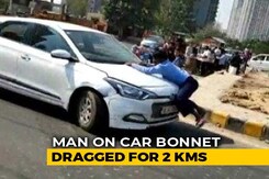 Man Clung To Speeding Car For 2 km In Road Rage Case Near Delhi Man Clung To Speeding Car For 2 km In Road Rage Case Near Delhi