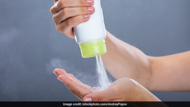 Talcum powder use should be avoided even if you are sweaty