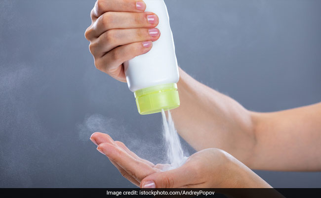 Talcum powder use should be avoided even if you are sweaty