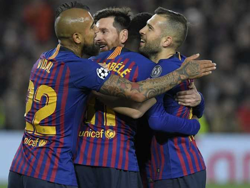 Lionel Messi Proves Too Much For Lyon As Barcelona Reach Champions League Quarters