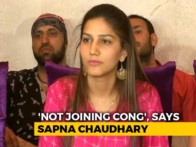 Dancer Sapna Chaudhary Denies Joining Congress Ahead Of Polls