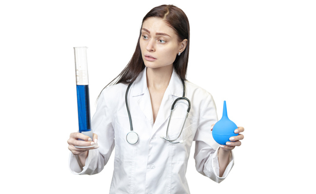 Enema should be done only under the supervision or advice of a physician.
