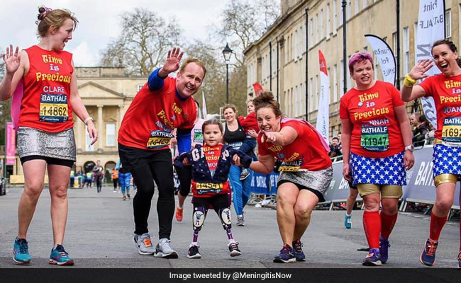 Video: Girl, 5, Who Lost Her Limbs To Meningitis Completes Half-Marathon