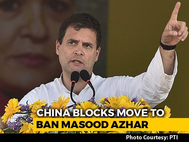 "Weak Modi Scared Of Xi": Rahul Gandhi's Swipe At PM Over Masood Azhar