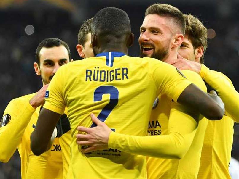 Pierre-Emerick Aubameyang Seals Arsenal Comeback, Olivier Giroud Helps Chelsea Into Europa League Quarters