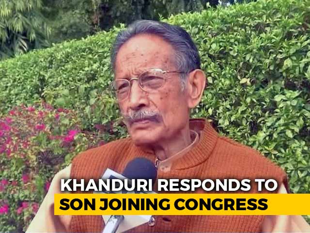 "Why The Fuss?" BJP's BC Khanduri As Son Joins Uttarakhand Congress