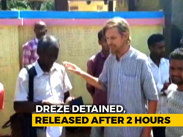 Economist Jean Dreze Among 3 Activists Detained For 2 Hours In Jharkhand