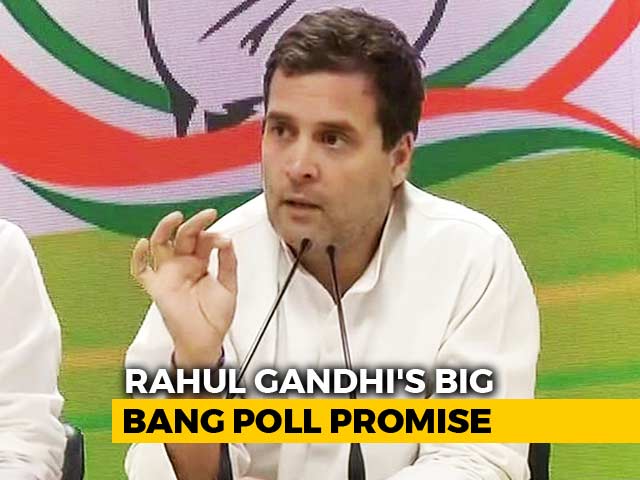 "Final Assault On Poverty Has Begun": Rahul Gandhi's Big Election Promise