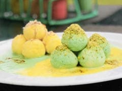 Pista Aur Zaffrani Rabri Rasgulla
